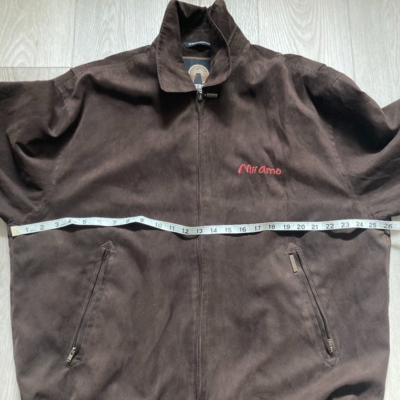 WEATHERPROOF Mens L Micro Suede Bomber JACKET -Mii Amo Spa Sedona -Like new - Picture 5 of 11